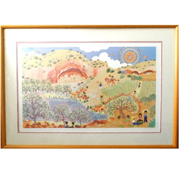 RARE Mexican Art BLANCHE DAVIDSON Signed Limited Edition Low Number Litho